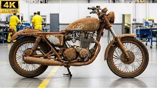 Inside the Motorcycle Restoration Workshop: From Rusted Frames to Fully Rebuilt Bikes (Full Process)