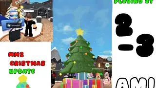 Playing mm2 at 2-3 am! (Christmas update