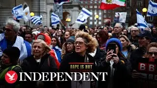Thousands of pro Palestine demonstrators march in central London