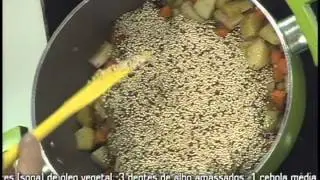 Receita saudável de Sopa de Quinoa com Legumes  (06/07)
