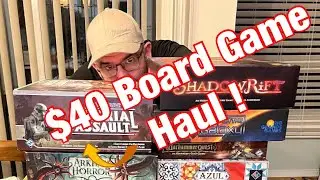 I bought 10 board games for $40! - channel update!