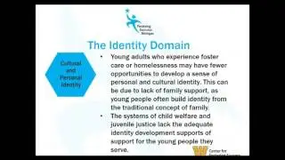 FSM Life Domains Webinar: The Identity Domain, featuring Jessie Fullenkamp of the Ruth Ellis Center