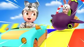 Vegetables Car Race Song | Catch The Thief! | More Rosoo Nursery Rhymes & Kids Songs