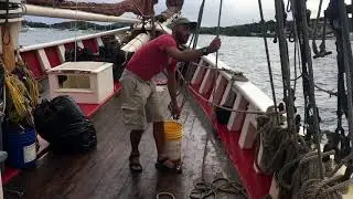 What is a block and tackle system? Physics aboard Roseway