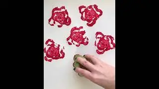 POMELO DIY- CELERY ROSE PRINTING #shorts