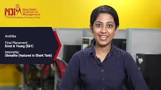 NDIM Placement | Anshika Placed at Ernst & Young (E&Y) | NDIM Delhi | Excellent Placements