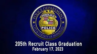 HPD 205th Recruit Class Graduation