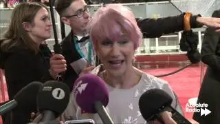 BAFTAs 2013: Helen Mirren interview with pink hair