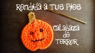 Aplique calabaza a crochet  | Especial Halloween