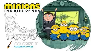 How to color Minions | Minions coloring book