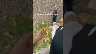knitting in the park 💗💗🌸🌸 #shorts