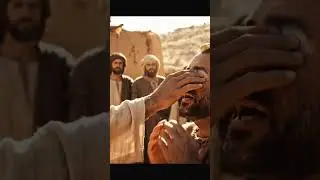 Jesus Performs a MIRACLE on a Blind Man #shorts #yotubeshorts