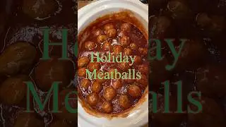 CROCK POT MEATBALLS #recipes #food #holiday #party #cooking #holiday #foodrecipes #easyrecipe #eat