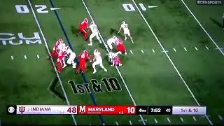 Indiana QB Alberto Mendoza 53 yard run vs. Maryland