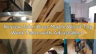Review John Boos Maple Wood Top Work Table with Adjustable Lower Shelf, 60 x 30 x 1.5