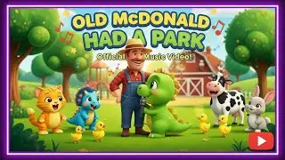 Old MacDonald Had a Park (Dino Version) 🦖 | Fun Dinosaur Nursery Rhyme for Kids