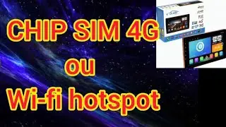 Central Multim&iacute;dia Android, chip de Internet 4G. Melhor com chip 4G ou roteador do celular? Le 6321.