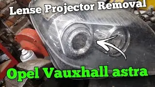 Opel Vauxhall Astra Как снять линзу проектора фары | ремонт и чистка