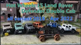 Hot Wheels '15 Land Rover Defender Double Cab all variant