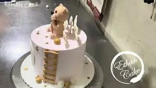 Teddy bear cake topper cake making #cake #making #caketoppers  #stepbystep #cakeartistry #tutorial