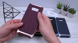 Защитный чехол-бампер Spigen Case Neo Hybrid Herringbone