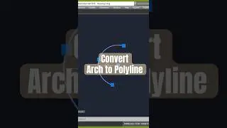 Convert arc to polyline too easy #autocad #tutorials