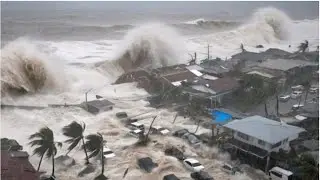 8-meter waves hit Italy due to Hurricane Harry.Residents of Sicily and Sardinia are worried