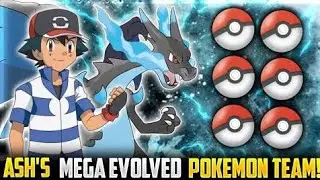 ash mega evolved pokemon team revealed || ash mega pokemons