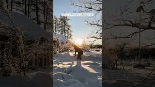 -25&deg; in #Schweden 🇸🇪 das passiert, wenn man hei&szlig;es Wasser in die Luft wirft ❄️
