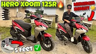 Hero Xoom 125R Seat Height Test🔥| Perfect For Short Height Rider ?❕