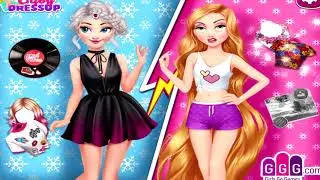 Elsa and Rapunzel Princess Rivalry Dress-up Games for Girls