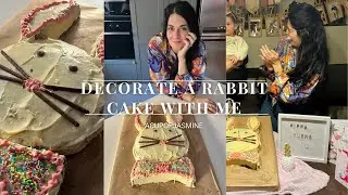 How to Decroate an easy rabbit cake/ Cake Decorating at Home/ Children Birthday Cake