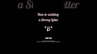 How to Weld a Mini Stainless Steel Sign Letter #sign #signage #welding #laser #signmaking #signs