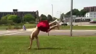 Flippin on the way to the beach