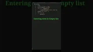 Entering items in Empty list using Python