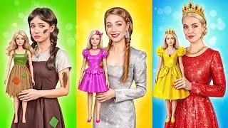 Rich vs Broke vs Giga Rich Barbie Doll Makeover by Multi DO Girls