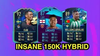 INSANE 150K HYBRID SQUAD BUILDER IN FIFA 21 FT (ISAK, LINGARD & CARVALHO)