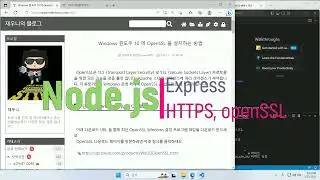 Node.js OpenSSL install & Express Setting 노드에 https 서버 설치와 익스프레스 셋팅하는 방법#node#openssl#express#컴퓨터