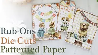 Rub-Ons, Die Cuts and Patterned Paper | 3 Projects | Scrapbook.com #createitwithjoy
