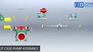Assembly video of split case pump (single stage double suction pump)