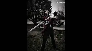dare to fight a healer with katana sword in larp amtguard battle