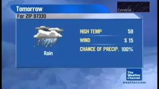 DirecTV Weather Channel Local Forecast- Corvallis, OR- Oct. 24, 2015- 10:21PM PDT