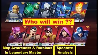 MARVEL Super War Legendary Master Rank Match| Map Awareness Analysis Tips & Tricks