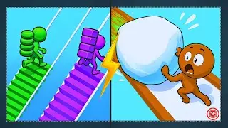 Snow Race 3D vs Bridge Race | Epic VS Runner Gameplay | Shahin Gaming