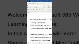 How to Use the Undo Option in Microsoft Word (365) | #shorts