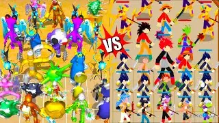 Color Friend vs 100 Doors VS  Merge Stickman Warriors ⭐ Merge Simulator Battles
