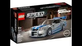 Lego Speed Champions 76917 2 Fast 2 Furious Nissan Skyline GT-R (R34) Speed Build