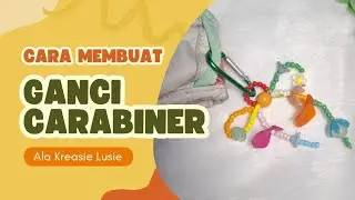 Gantungan kunci viral carabiner manik kristal ceko & manik pasir. Cobain bikin, gampang untuk pemula