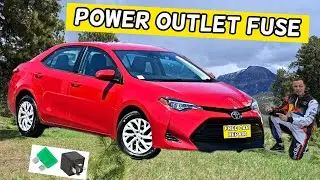 TOYOTA COROLLA POWER OUTLET SOCKET FUSE LOCATION 2013 2014 2015 2016 2017 2018 2019