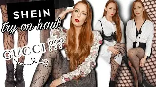 Rajstopy z SHEIN: Kabaretki z chińskiej strony ❓❓ HOT OR NOT 🔥🔥 Pantyhose try on haul 🔥🔥 | Redhead